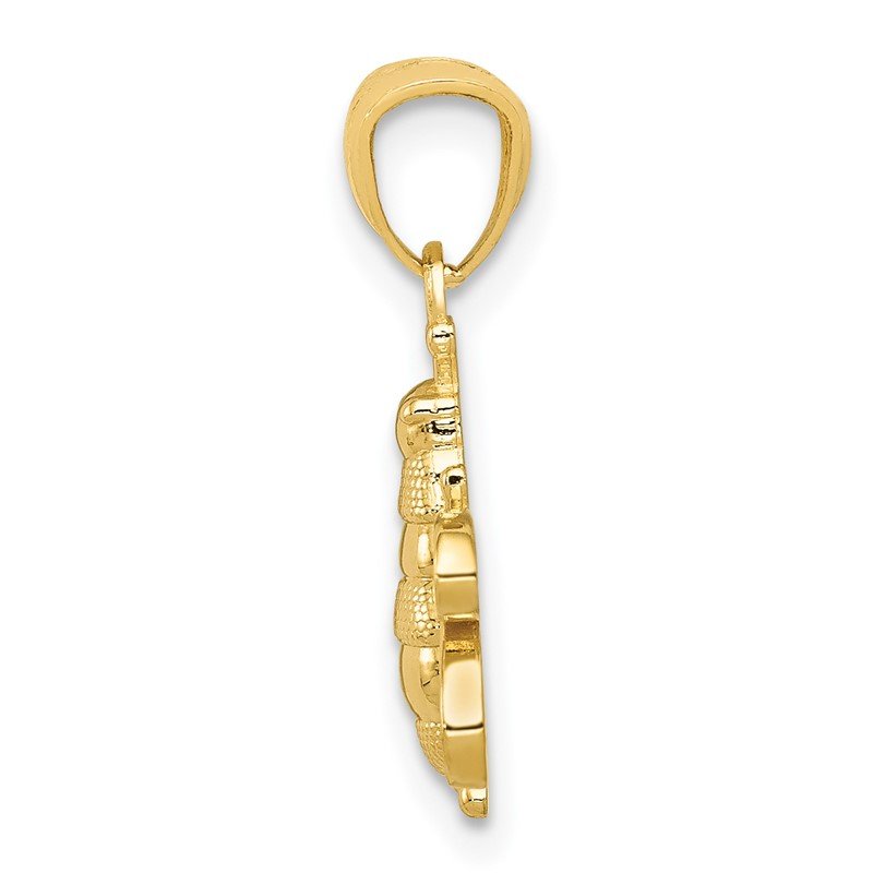 14k Polished Bee Pendant