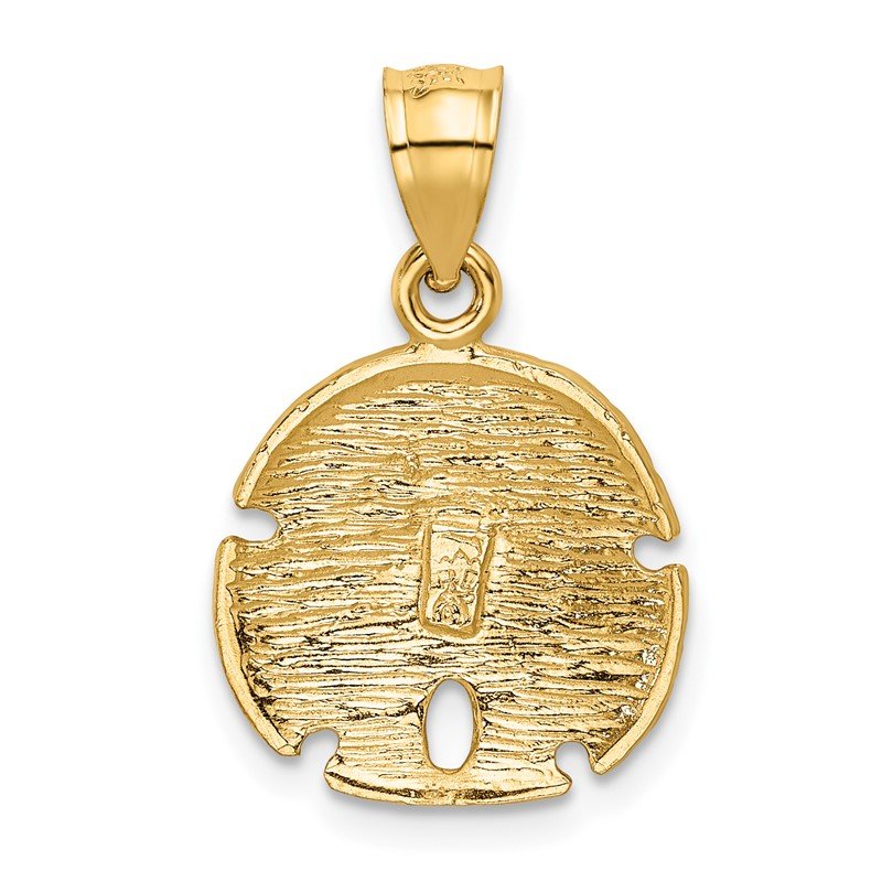 14K Sand Dollar Pendant