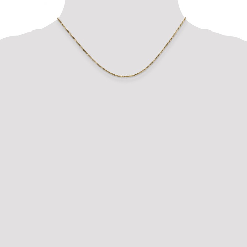 14K 1.6mm Round Cable Chain