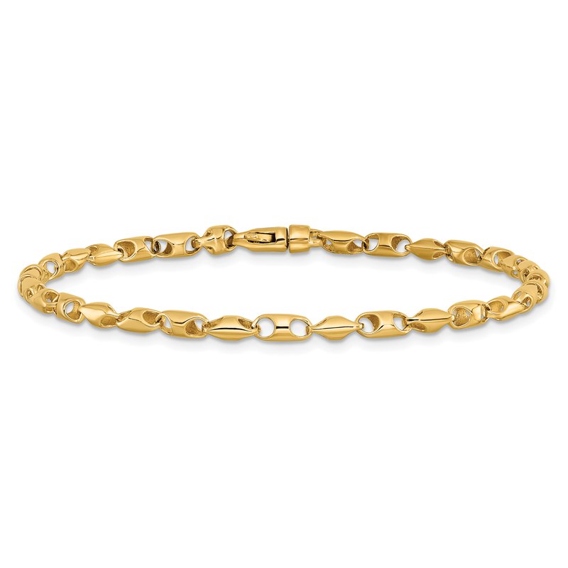 14K 18 inch 3.1mm Fancy Link with Lobter Clasp Chain