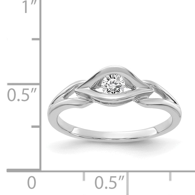 14k White Gold AAA Diamond ring