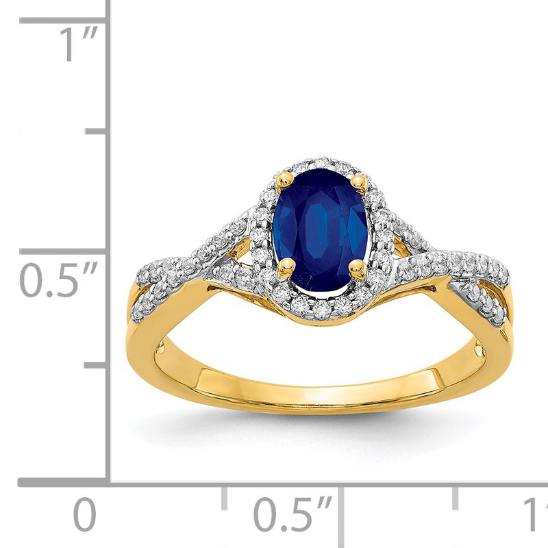 14k White Gold Diamond and Ruby Oval Halo Ring