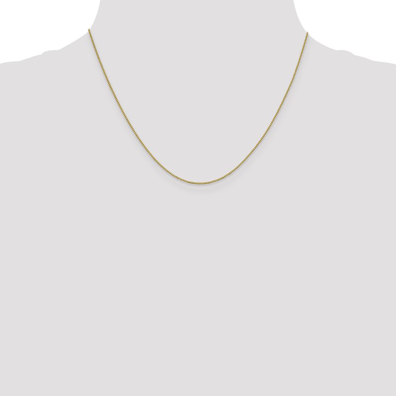 18K 16 inch .7mm Box with Lobster Clasp Chain
