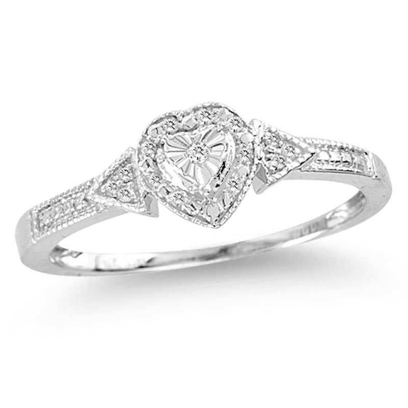 10K  0.04Ct  Diamond  Ring.