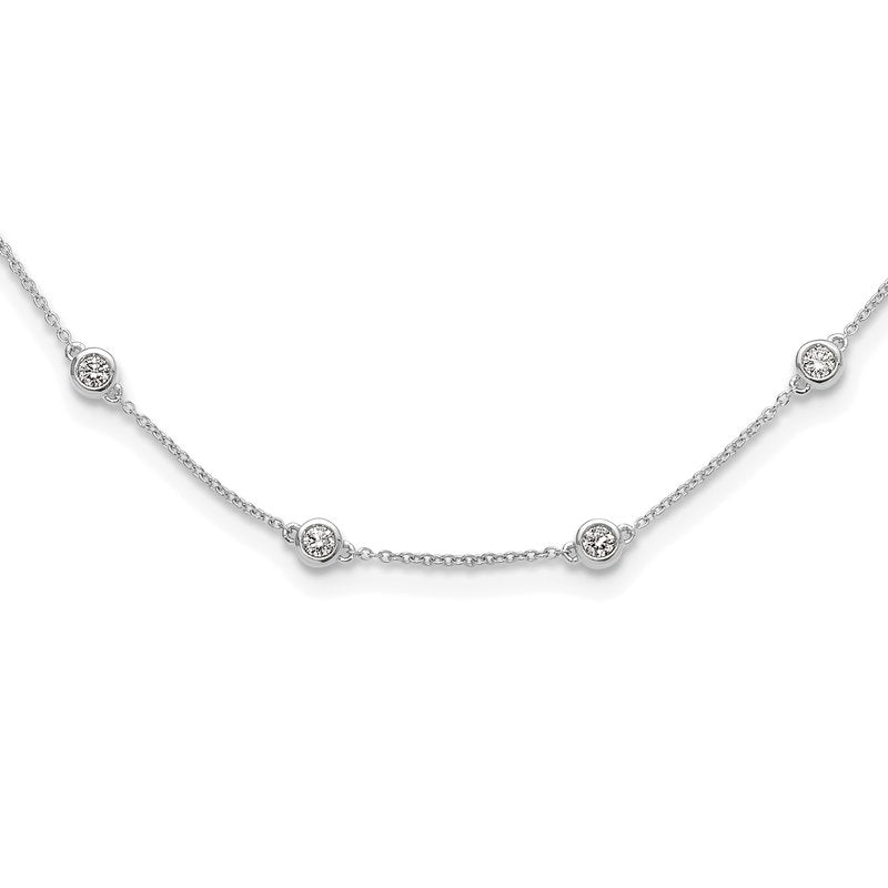 14K Rose Gold 3/8 carat Lab Grown Diamond VS+ F+ Complete 7 Station 7 in Bracelet