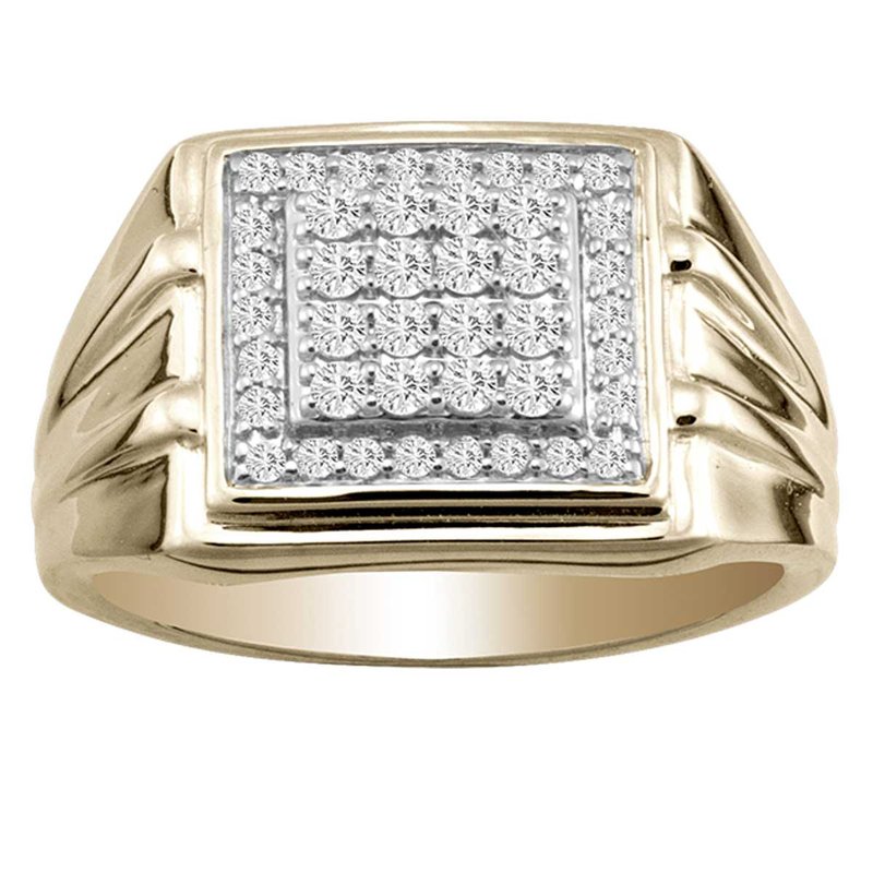 14K 0.50Ct Diam Men&amp;Apos;S Ring