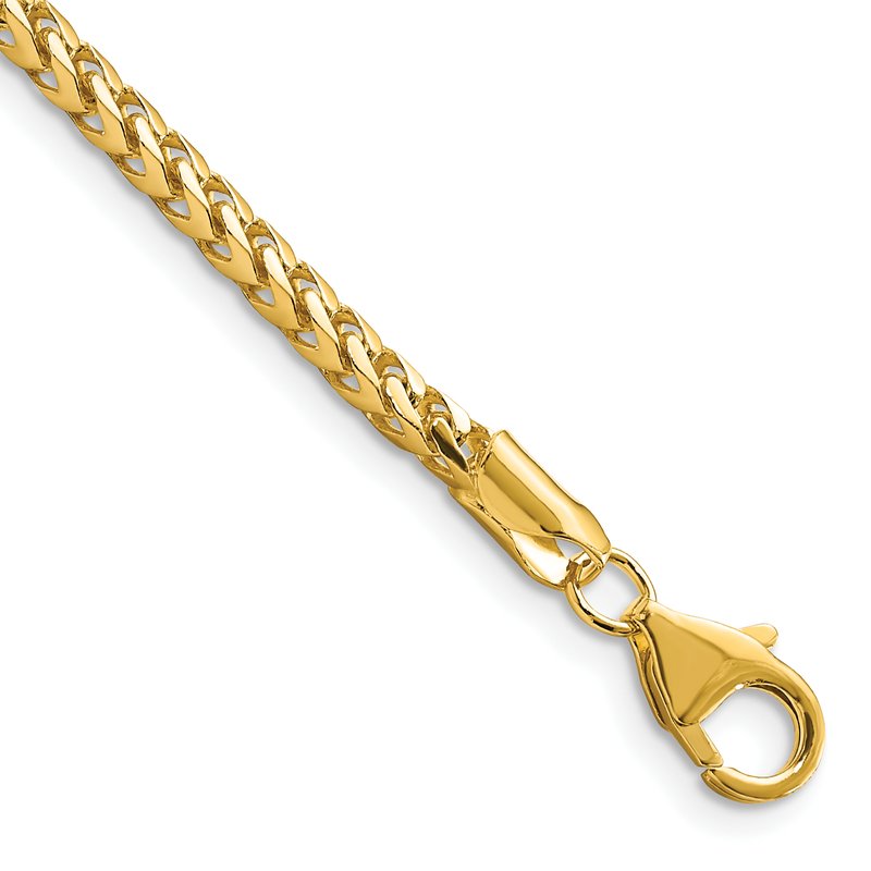 14K 18 inch 3mm Franco with Fancy Lobster Clasp Chain