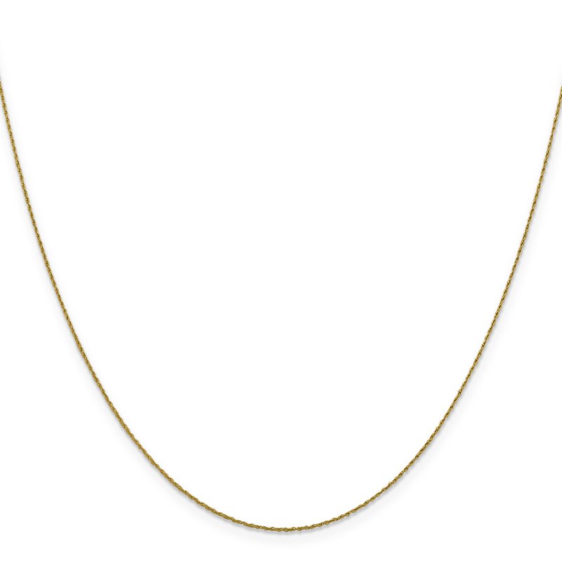 14K .8mm Loose Rope Chain Spring Ring Clasp