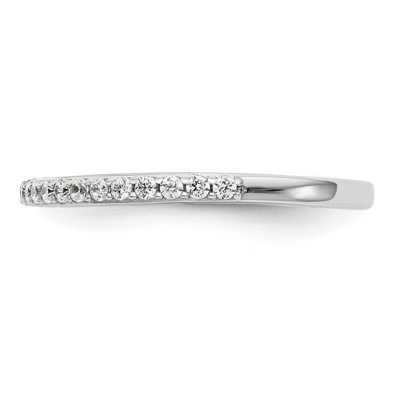 14K White Gold 1/4 carat Lab Grown Diamond VS+ F+ Complete Wedding Band