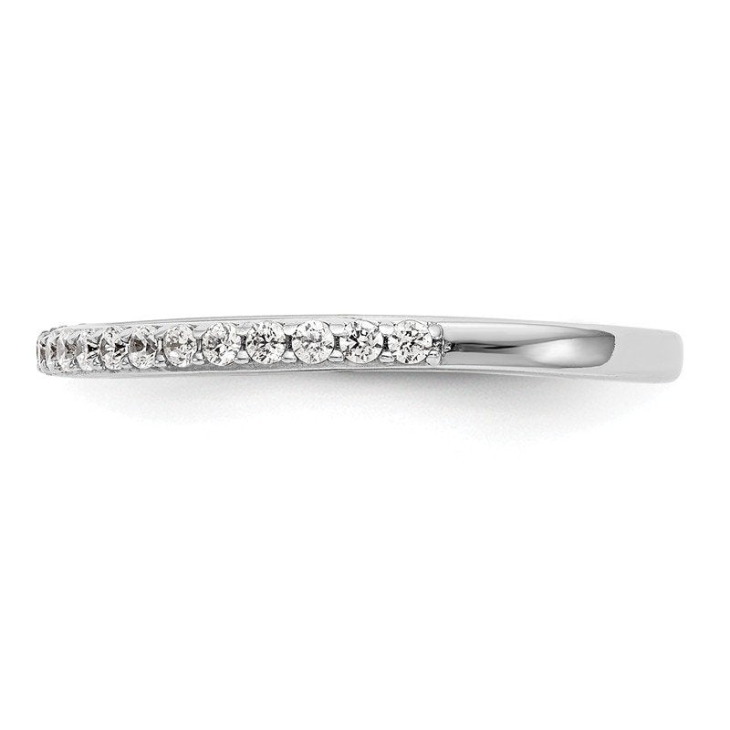 14K White Gold 1/4 carat Lab Grown Diamond VS+ F+ Complete Wedding Band