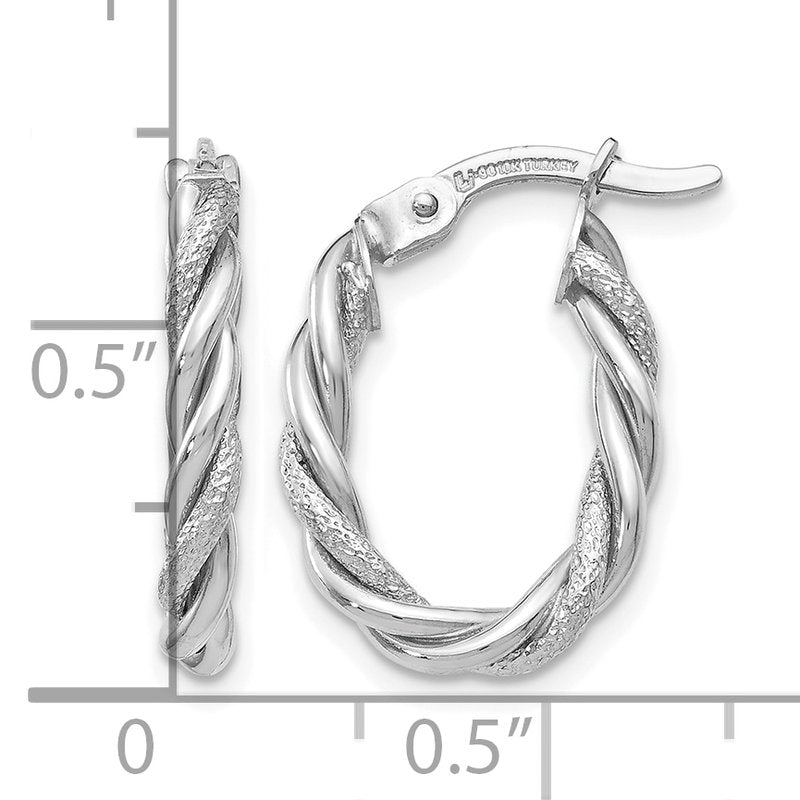 10K White Gold Earrings