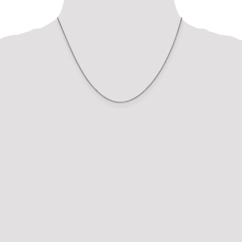 10K White Gold .8mm Box Chain