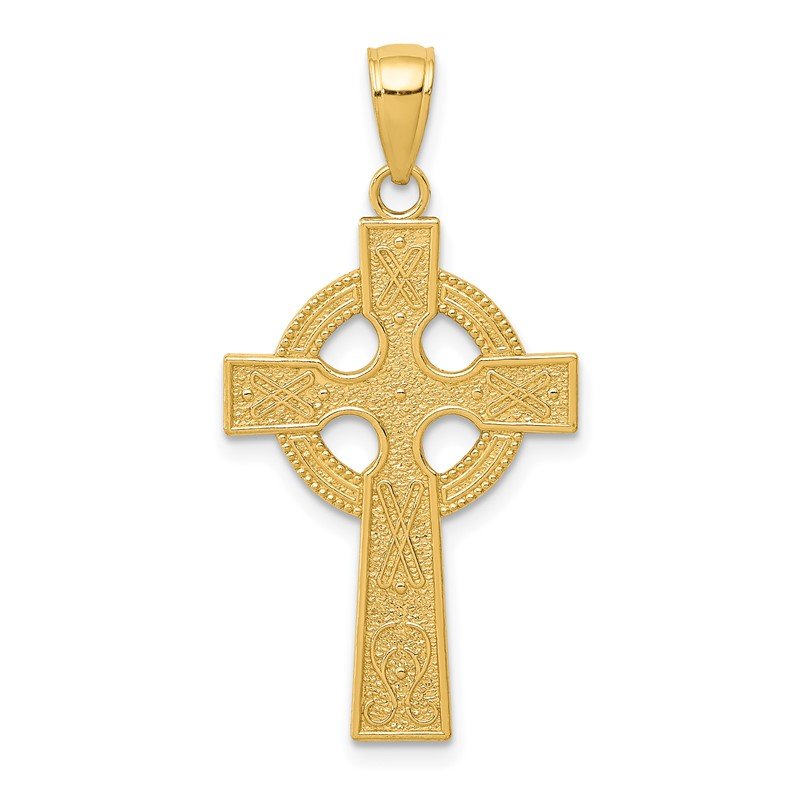 14k Celtic Cross Pendant