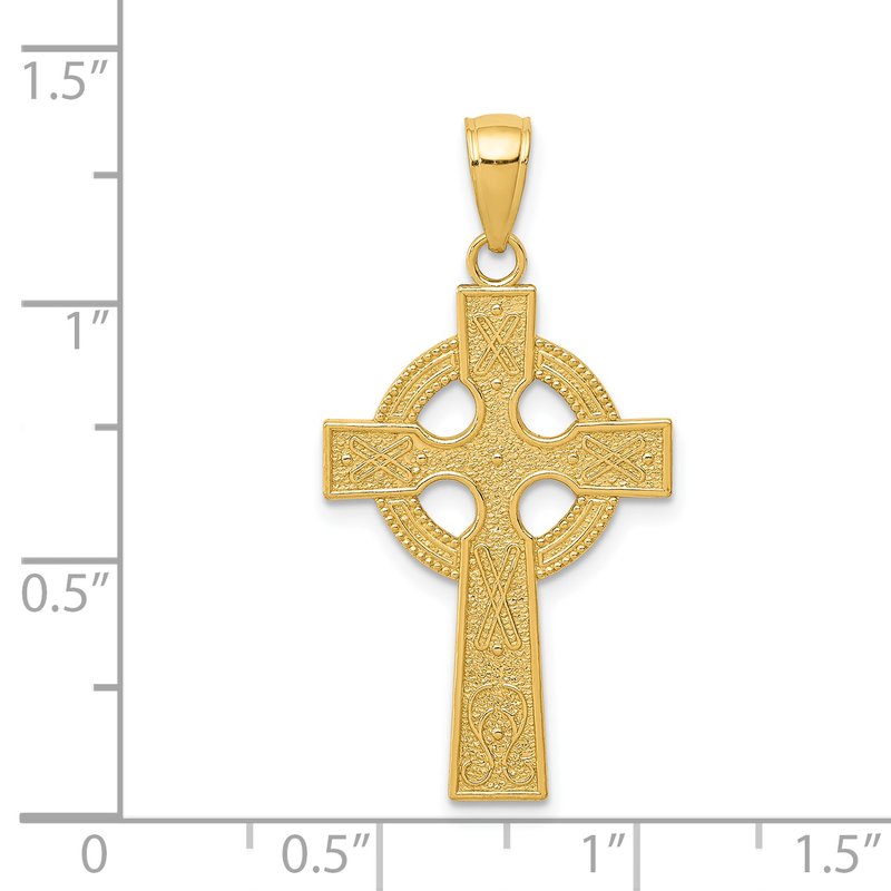 14k Celtic Cross Pendant