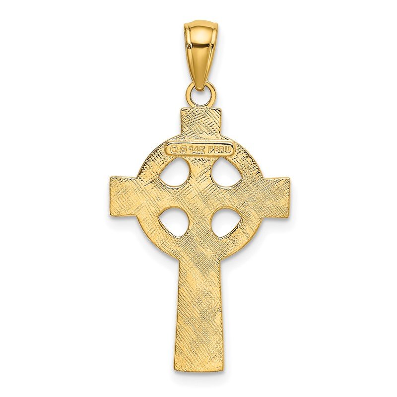 14k Celtic Cross Pendant