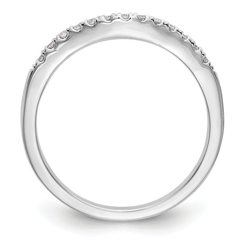 14K White Gold 1/5 carat Lab Grown Diamond VS+ F+ Set of Two Complete Wedding Bands