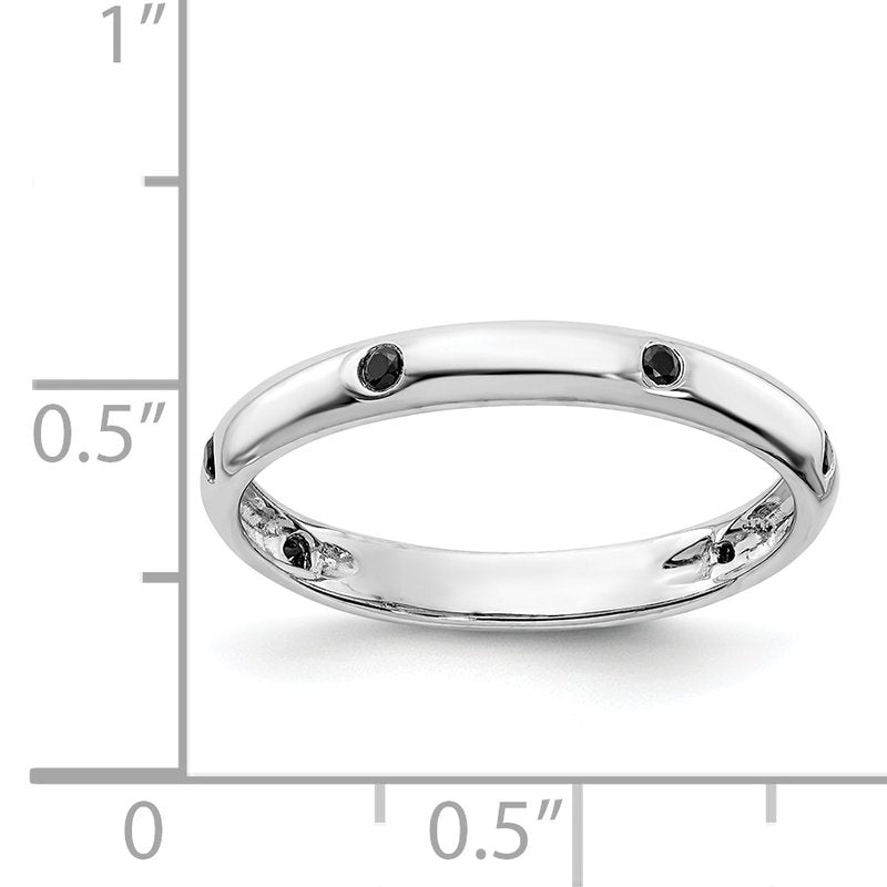 14k Rose Gold 6-stone Diamond Band