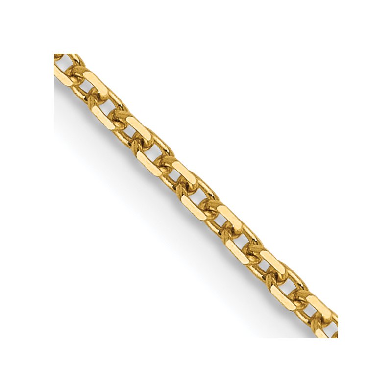 14K 1.25mm D/C Cable Chain