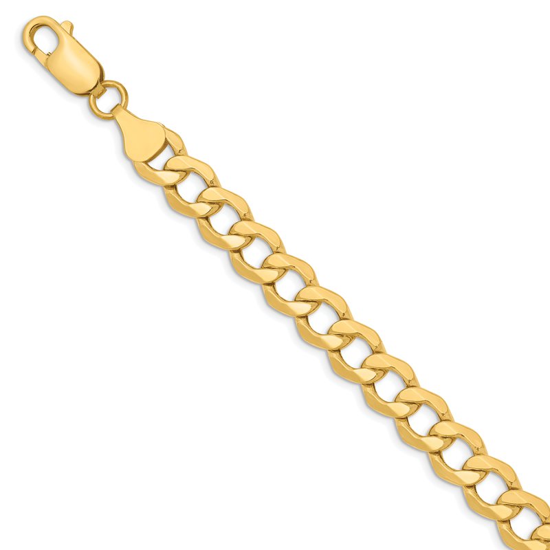 10K 7mm Semi-Solid Curb Chain