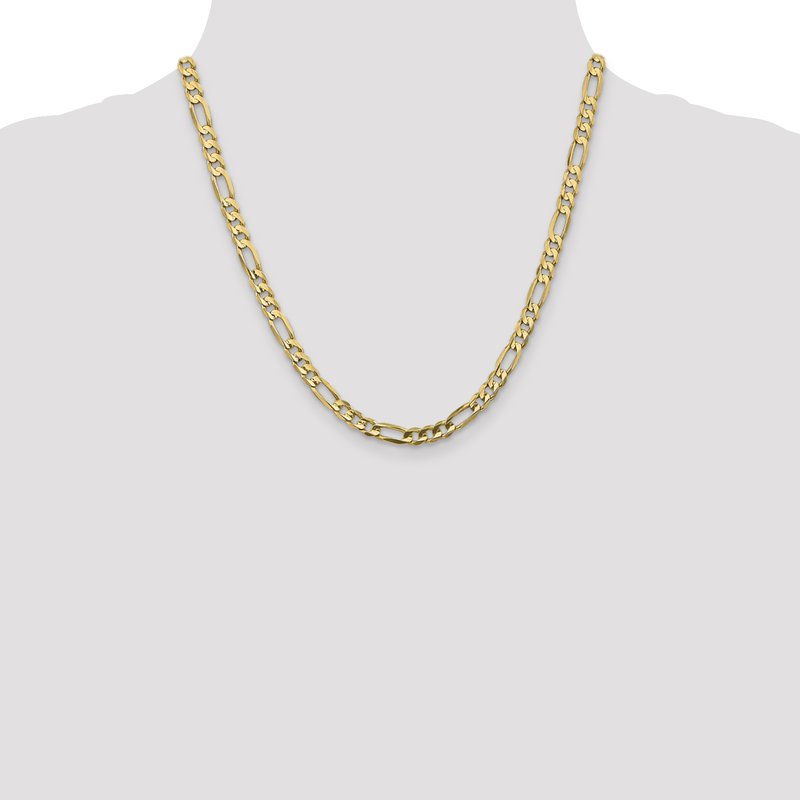 10K 5.25mm Concave Figaro Chain