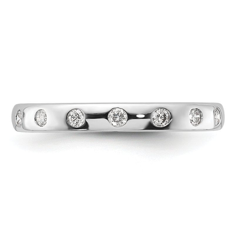 14k White Gold 7-stone Diamond Band