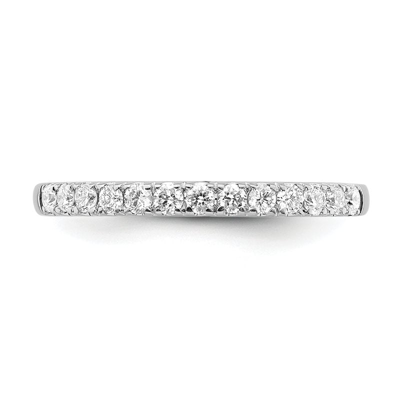 14K White Gold 1/5 carat Lab Grown Diamond VS+ F+ Complete Wedding Band