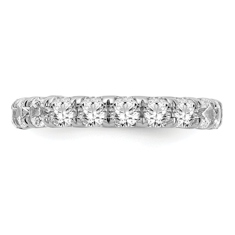 14K Rose Gold 1/2 carat Lab Grown Diamond VS+ F+ Size 4.5 Complete Eternity Band