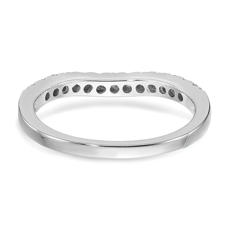 14K White Gold 1/5 carat Lab Grown Diamond VS+ F+ Set of Two Complete Wedding Bands