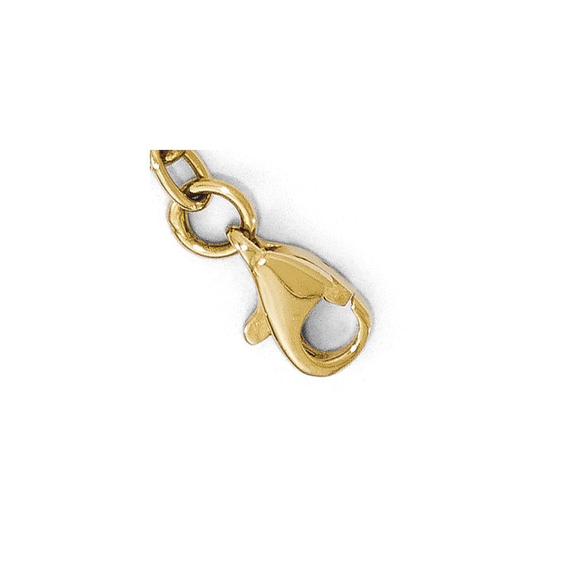 14K Polished Infinity Bracelet