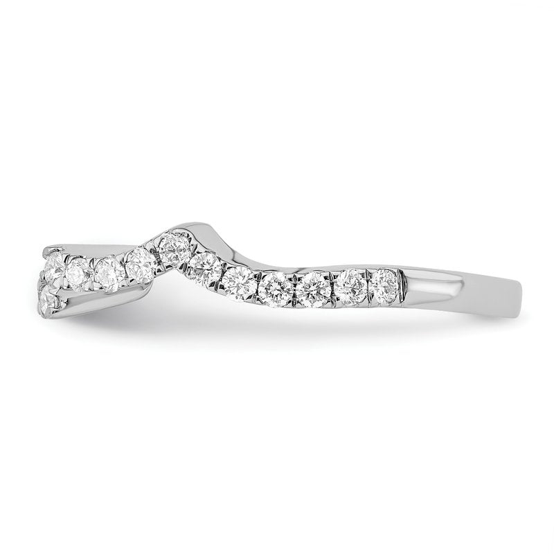 14K White Gold 1/2 carat Lab Grown Diamond VS/SI  D E F  Wedding Band