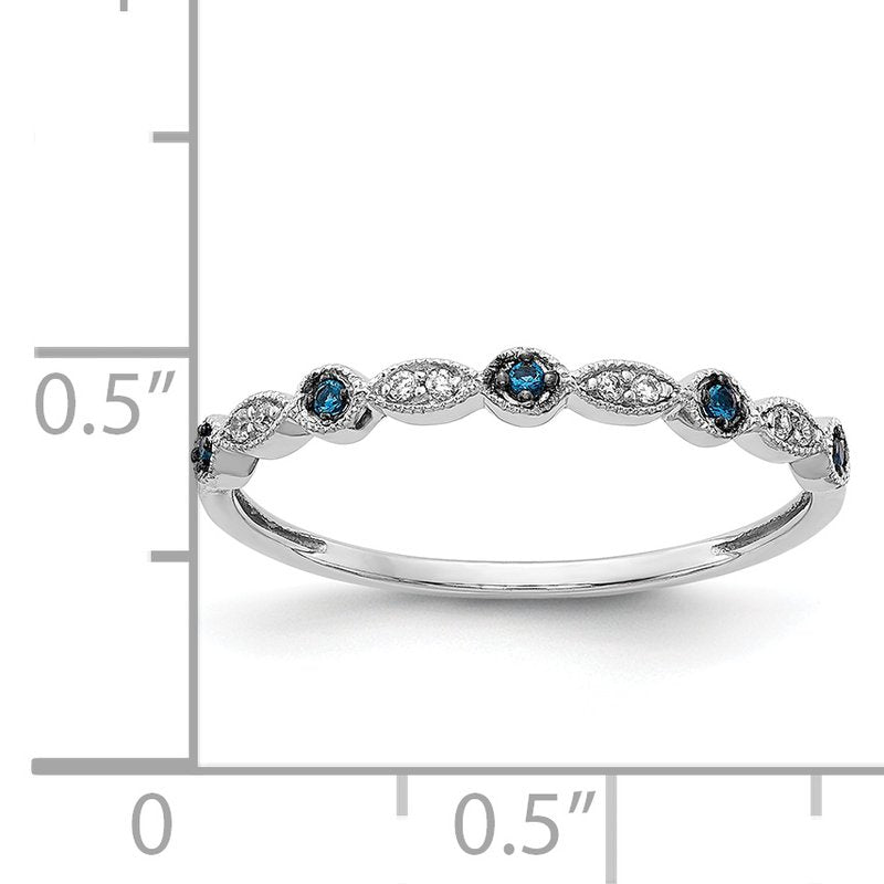 14k Rose Gold Diamond Fancy Band