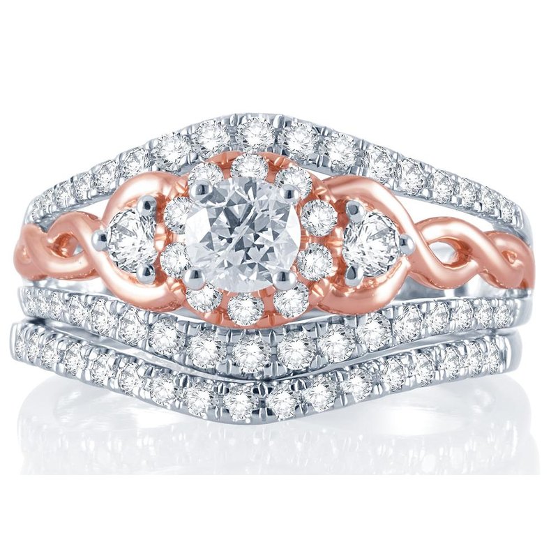 14K  1.01Ct  Diamond  Bridal  Ring