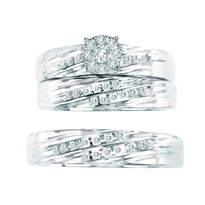 14K  0.35Ct  Trio Set