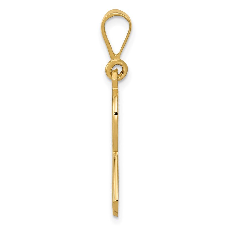 14k Awareness Ribbon Pendant