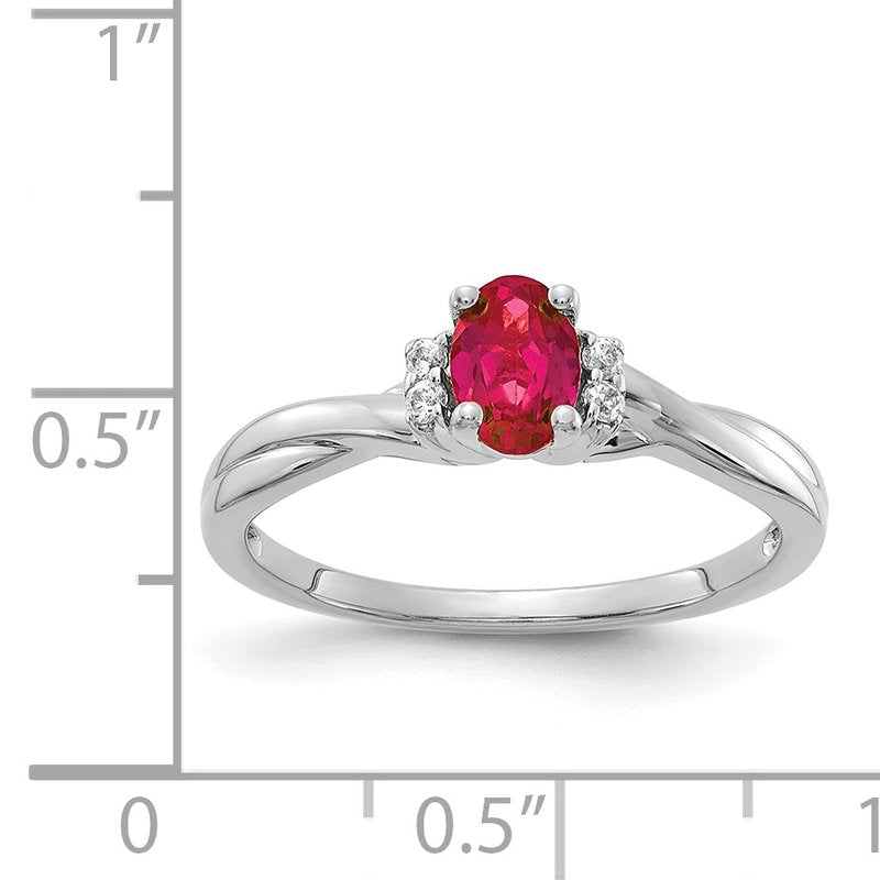 14k Diamond and Oval Emerald Ring