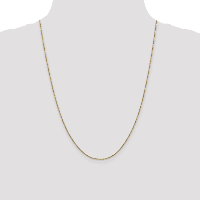 14K 1.4mm Round Cable Chain