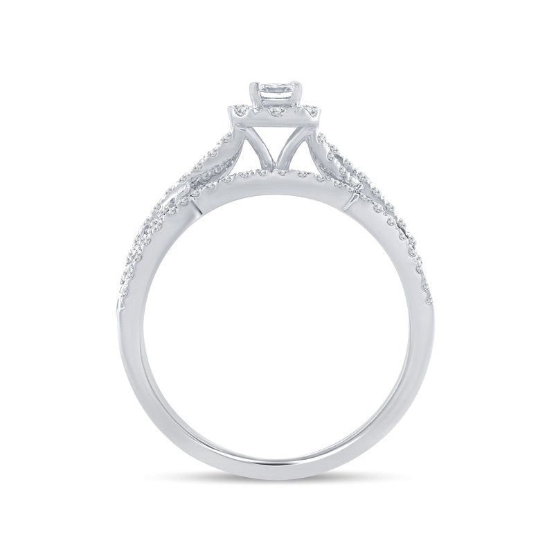 14K 0.75Ct Diamond Bridal  Ring
