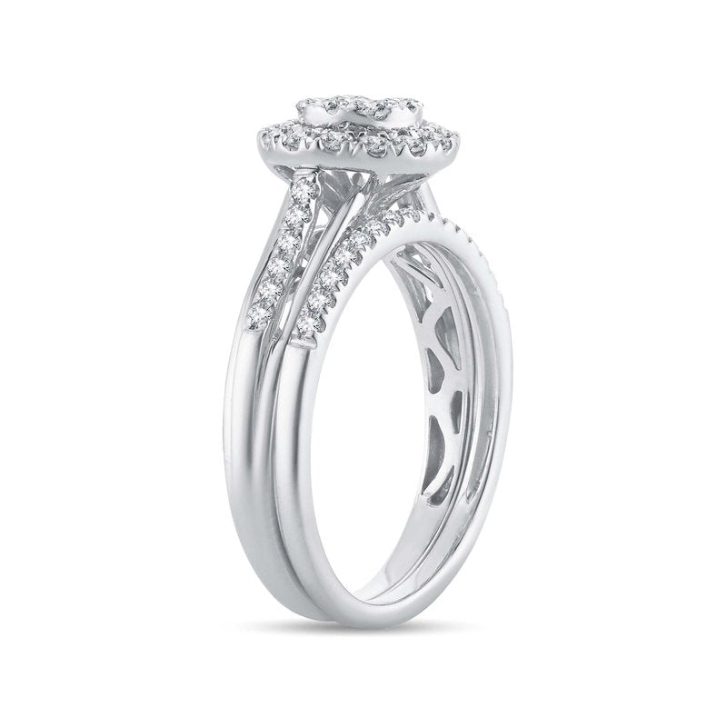 14K 0.62Ct Diamond  Bridal Ring