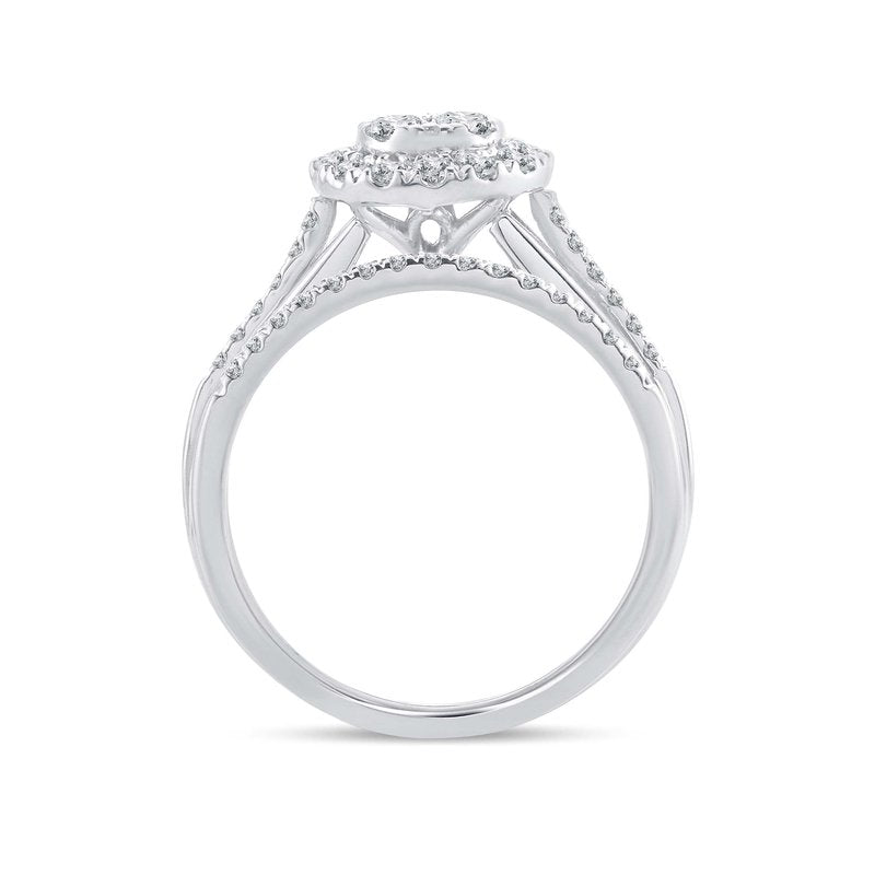 14K 0.62Ct Diamond  Bridal Ring