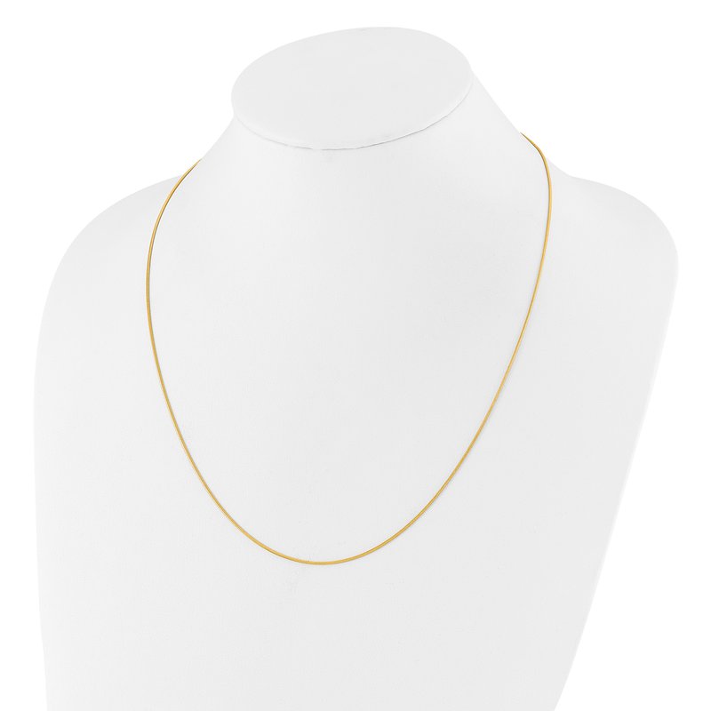 Sterling Silver Gold-plated Adjustable .95mm Snake Chain