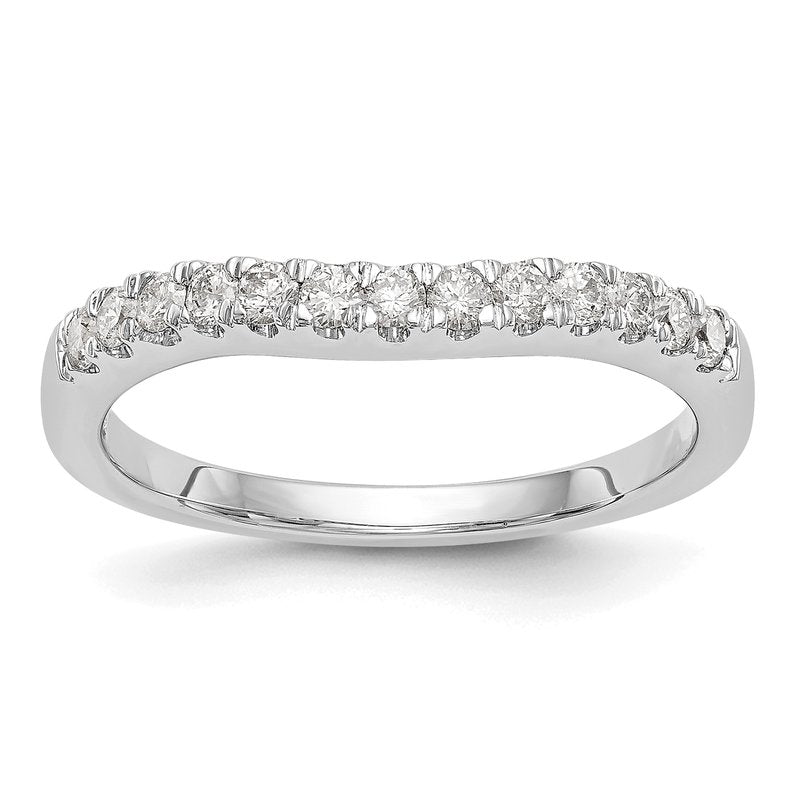 14K White Gold 1/5 carat Lab Grown Diamond VS+ F+ Set of Two Complete Wedding Bands