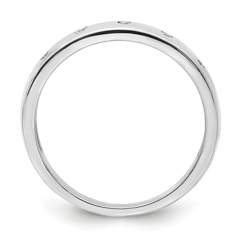 14k White Gold 5-stone Diamond Ring