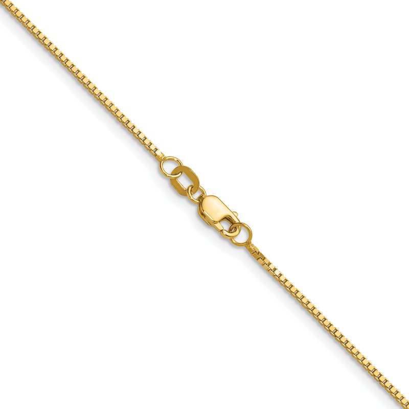 14K 1mm Box Chain