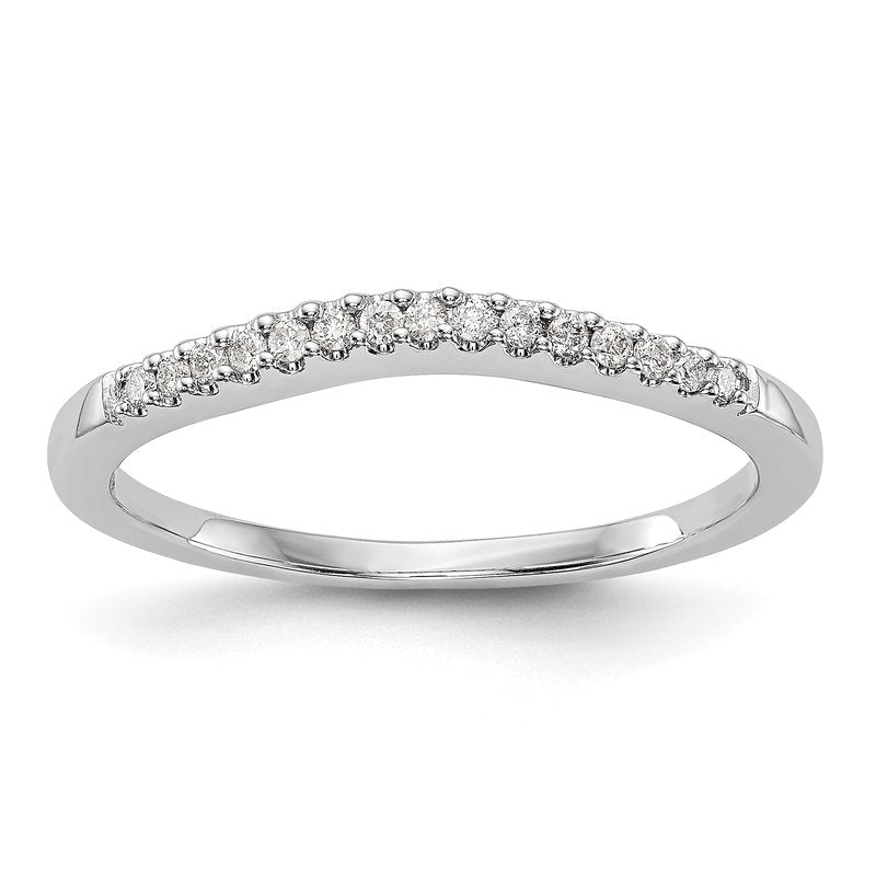 14K White Gold 1/5 carat Lab Grown Diamond VS+ F+ Set of Two Complete Wedding Bands