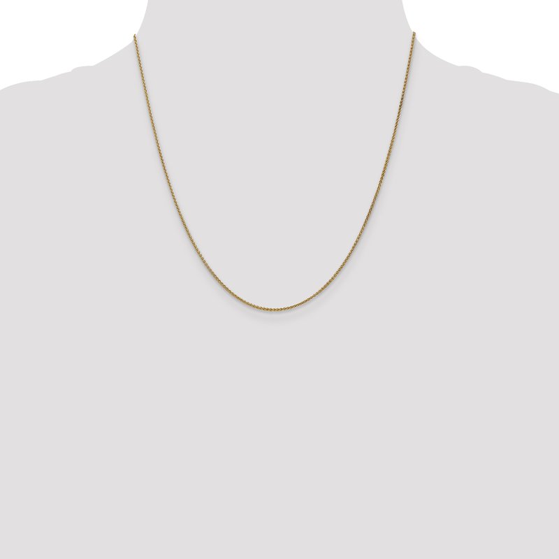 14K 10 inch 1.25mm Spiga with Lobster Clasp Anklet