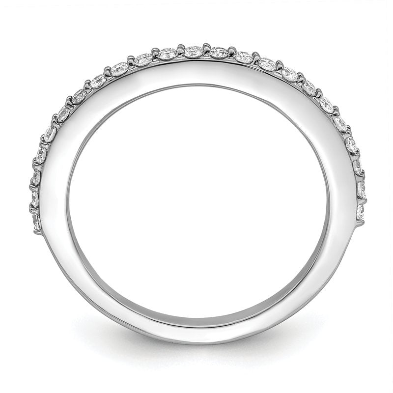 14K White Gold 1/4 carat Lab Grown Diamond VS+ F+ Complete Wedding Band