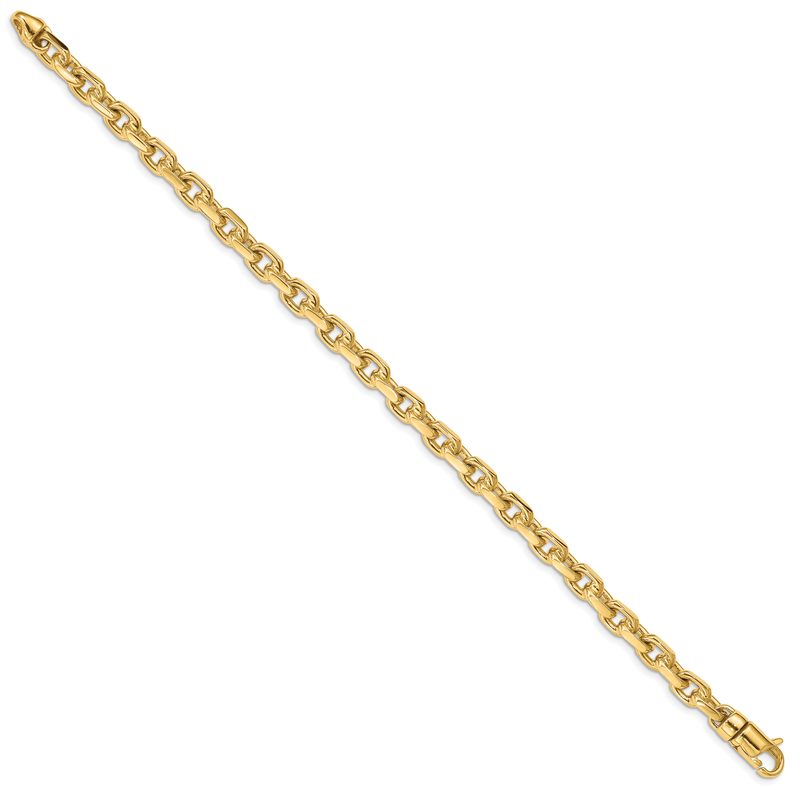 14K 20 inch 5.9mm Hand Polished Fancy Link with Lobster Clasp Chain