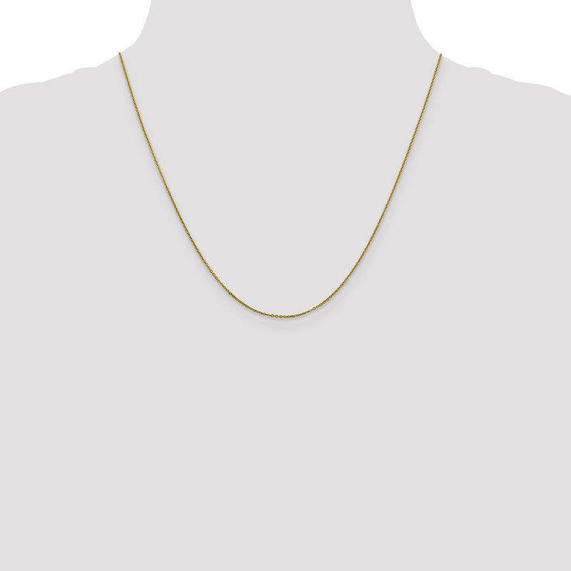 14K 1.1mm Flat Cable Chain