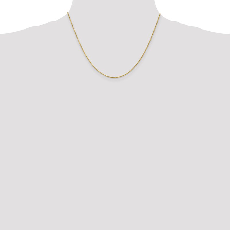 14k 10 inch 1.2mm Parisian Wheat with Lobster Clasp Anklet