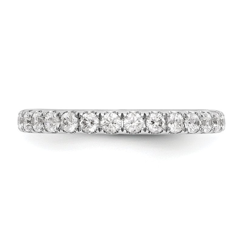 14K White Gold 1/2 carat Lab Grown Diamond VS+ F+ Complete Wedding Band